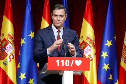 Pedro Sánchez presenta sus medidas para que España avance.