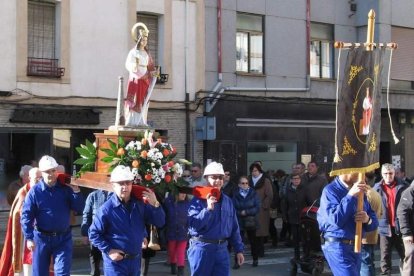 Celebración de Santa Bárbara en Cistierna.