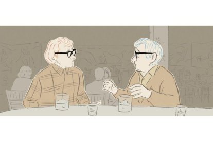 Fotograma de Woody & Woody, que compite por el Goya al mejor corto de animación.