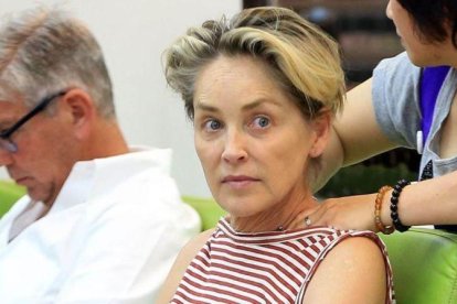 Sharon Stone el pasado mes de julio.