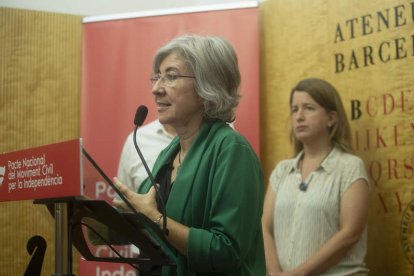 La presidenta de la ANC, Dolors Feliu, ayer. MARTA PÉREZ