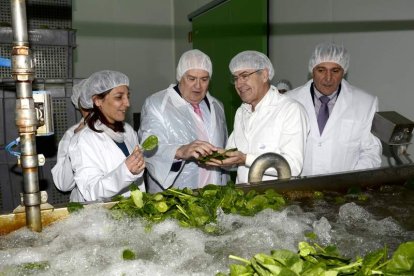 Estrella Fernández, Guillermo García, Jacinto Mendoza y Fidentino Reyero, ayer.