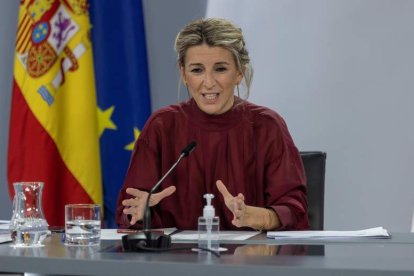 La vicepresidenta segunda, Yolanda Díaz. RODRIGO JIMÉNES