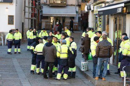 Trabajadores del servicio de limpieza de la capital. DL