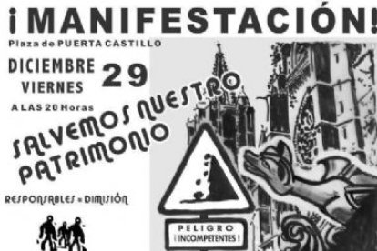 Cartel de la manifestación convocada por Comunidad Leonesa.Es