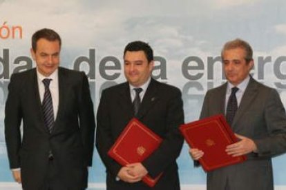 Zapatero con Ramón y Azuara, en el 2007.