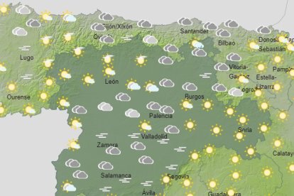 Prevision del tiempo para este miércoles. AEMET