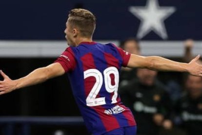 Fermín López celebra su gol ante el Real Madrid. ADAM DAVIS