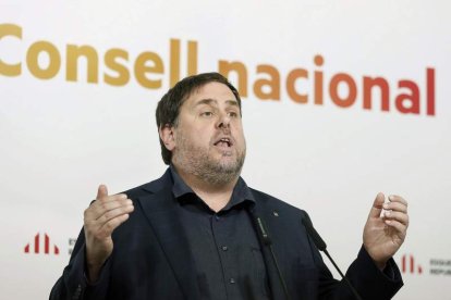 El exvicepresidente de la Generalitat, Oriol Junqueras. ANDREU DALMAU