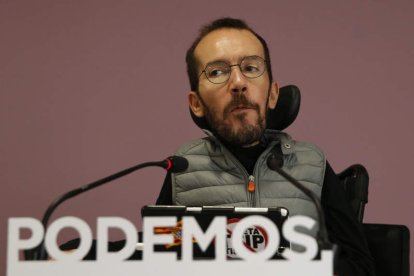 El secretario de Organización de Podemos, Pablo Echenique. ZIPI