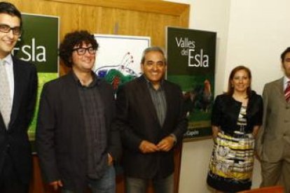 Antonio Vázquez, Ricardo Pérez Palacios, Ramón Villa, María del Mar Rosco y José Luis Castro, ayer,