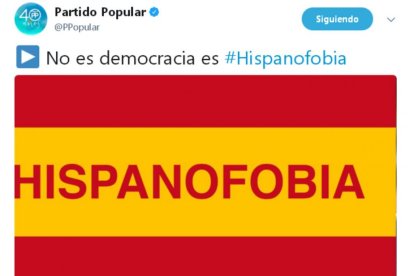 Captura del vídeo que ha lanzado el PP por las redes sociales.