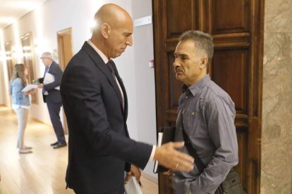 Diez, junto a Pastrana, tras su entrada en el gobierno. RAMIRO