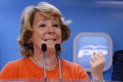 Esperanza Aguirre presidió ayer el Comité de Dirección del PP de Madrid.