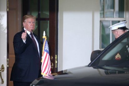 El presidente de los Estados Unidos, Donald Trump, en la Casa Blanca.