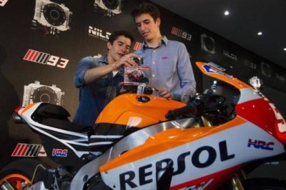 Marc Márquez y su hermano Álex.