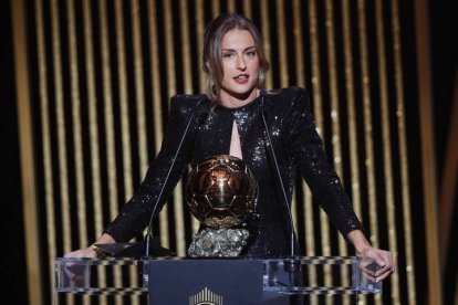 Alexia Putellas, en la gala del Balón de Oro 2021. YOAN VALAT