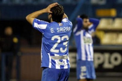 Saizar lamenta su fallo en la ocasión que tuvo después de que Gullón adelantara al Villarreal B