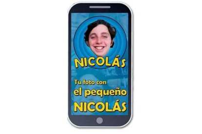 Carátula de la aplicación 'Tu foto con el pequeño Nicolás'.