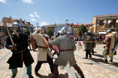 Recreación de la batalla de Villadangos. RAMIRO