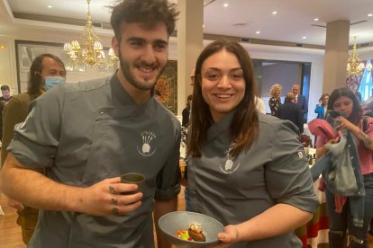 Los cocineros del restaurante Gamberro, ganadores del certamen. RAMIRO