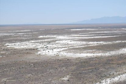 Dunas en la zona desértica del parque nacional de White Sands por la que se adentró la familia Steiner.