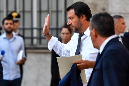 El ministro del Interior italiano, el ultraderechista Matteo Salvini.  /