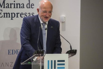 Juan Roig, en la inauguración de la Marina de Empresas de Valencia, donde está Lanzadera o Edem.