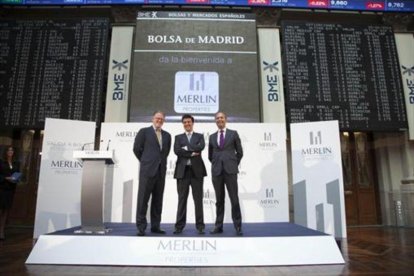 Representación de Merlin Properties en la Bolsa de Madrid.