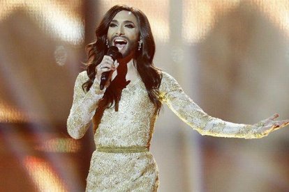 La actuación de Conchita Wurst en Eurovisión.