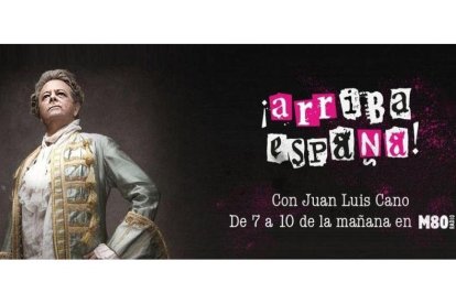 Jose Luis Cano, en la imagen de portada de su programa de radio '¡Arriba España!'.