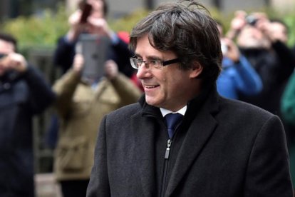 Carles Puigdemont, en Bruselas.