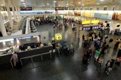 Aeropuerto de Gatwick, al sur del Reino Unido.