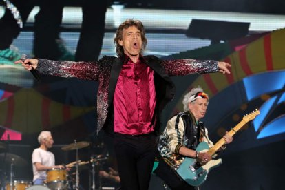 Mick Jagger y Keith Richards, en lo que fue un concierto inolvidable para muchos. ALEJANDRO ERNESTO