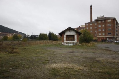 Uno de los terrenos y la caseta adquiridos por el Ayuntamiento. CAMPOS