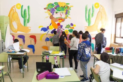 Imagen de algunos alumnos del colegio Ponce de León