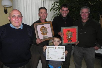 Entrega de trofeos, en el provincial de caza menor con perro.