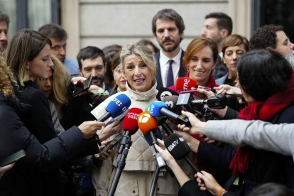 La ministra de Empleo, Yolanda Díaz, esta semana. BORJA SÁNCHEZ TRILLO