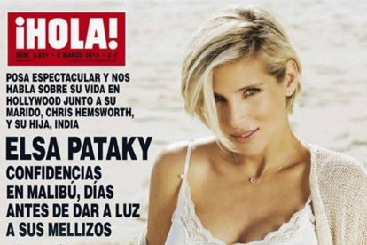 Elsa Pataky, en la portada de ¡Hola!