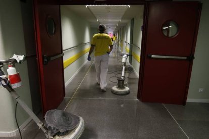 Planta del Hospital de León que se tuvo que abrir por la epidemia de gripe A