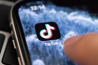 Icono de la red social Tiktok. EFE/EPA/HAYOUNG JEON