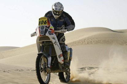 Ramón Gutiérrrez, durante la segunda etapa del Rally Faraones.