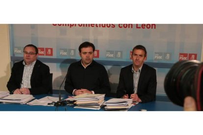 Julio Fernández, Tino Rodríguez y Santiago Dorado, en una imagen de archivo.