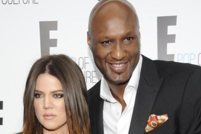 Lamar Odom (exjugador de Los Ángeles Lakers) junto a su exmujer Khloe Kardashian.