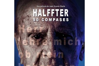 Detalle del cartel de ‘Halffter, 90 compases’, de Chuliá. DL