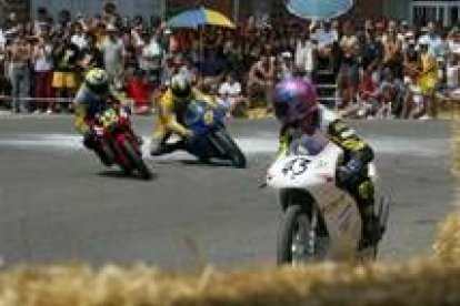 Imagen del último gran premio de velocidad celebrado en las calles de La Bañeza