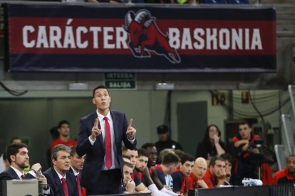 Pablo Prigioni, el miércoles en su último partido con el Baskonia.