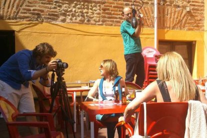 Rodaje de ‘Barriendo el acoso’ en el Benito.