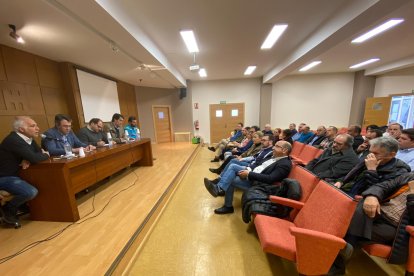 Imagen de la reunión de los representantes del PP en La Bañeza. DL