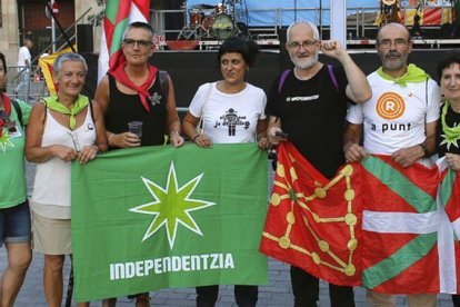 Manifestación de la CUP el día de la Diada.